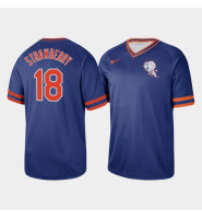 Men's New York Mets Darryl Strawberry #18 Royal Cooperstown Collection Legend Jersey
