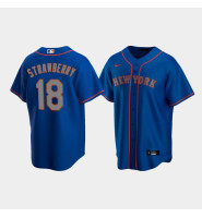 Men's New York Mets #18 Darryl Strawberry Royal Replica Nike Alternate Road Jersey Men's New York Mets #18 Darryl Strawberry Royal Replica Nike Alternate Road Jersey