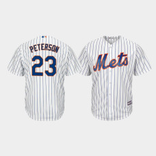 Men's New York Mets #23 David Peterson White Cool Base Player Jersey