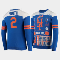 Men's New York Mets Dominic Smith Royal 2021 Christmas Ugly Sweater