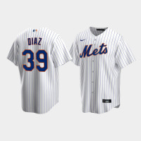 Men's New York Mets #39 Edwin Diaz White Replica Nike Home Jersey