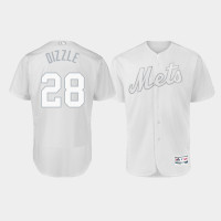 Men's New York Mets Authentic #28 J.D. Davis 2019 Players' Weekend White Dizzle Jersey