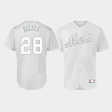 Men's New York Mets Authentic #28 J.D. Davis 2019 Players' Weekend White Dizzle Jersey