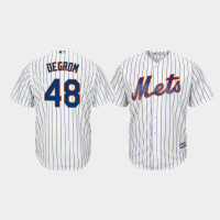 Men's New York Mets #48 Jacob deGrom White Cool Base Player Jersey