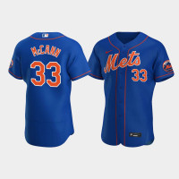Men's New York Mets #33 James McCann Royal Authentic Alternate Jersey