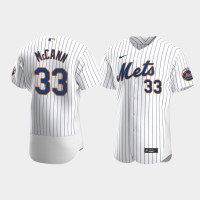Men's New York Mets #33 James McCann White Authentic Home Jersey