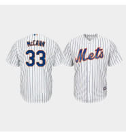 Men's New York Mets #33 James McCann White Cool Base Player Jersey