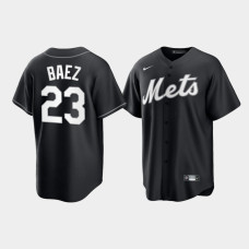 New York Mets Javier Baez Black Alternate Fashion Replica Jersey