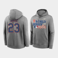New York Mets Javier Baez Gray World Series 35th Anniversary Hoodie