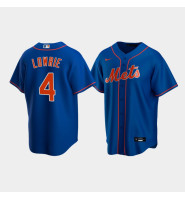 Men's New York Mets #4 Jed Lowrie Royal Replica Nike Alternate Jersey Men's New York Mets #4 Jed Lowrie Royal Replica Nike Alternate Jersey