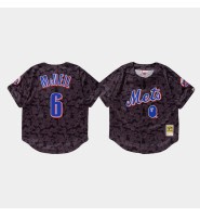 Men's New York Mets Jeff McNeil #6 Charcoal BAPE x Mitchell & Ness Jersey