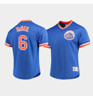 Men's New York Mets #6 Jeff McNeil Royal Cooperstown Collection Mesh V-Neck Jersey Men's New York Mets #6 Jeff McNeil Royal Cooperstown Collection Mesh V-Neck Jersey