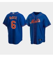 Men's New York Mets #6 Jeff McNeil Royal Replica Nike Alternate Jersey Men's New York Mets #6 Jeff McNeil Royal Replica Nike Alternate Jersey