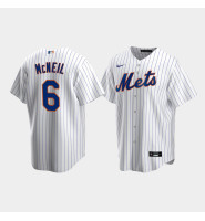 Men's New York Mets #6 Jeff McNeil White Replica Nike Home Jersey Men's New York Mets #6 Jeff McNeil White Replica Nike Home Jersey