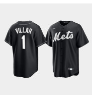 New York Mets Jonathan Villar Black Alternate Fashion Replica Jersey