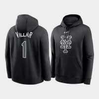 New York Mets Jonathan Villar Black Fashion Club Pullover Hoodie
