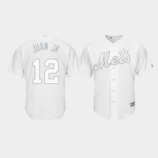 New York Mets #12 Juan Lagares 2019 Players' Weekend Juan Jr White Replica Jersey Men's New York Mets #12 Juan Lagares 2019 Players' Weekend Juan Jr White Replica Jersey Men's