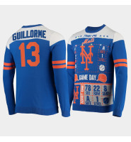 Men's New York Mets Luis Guillorme Royal 2021 Christmas Ugly Sweater