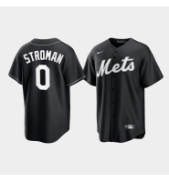 New York Mets Marcus Stroman Black Alternate Fashion Replica Jersey