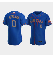 Men's New York Mets #0 Marcus Stroman Royal Authentic 2020 Alternate Jersey Men's New York Mets #0 Marcus Stroman Royal Authentic 2020 Alternate Jersey