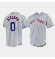 Men's New York Mets Marcus Stroman Gray Cool Base Official Player Road Jersey