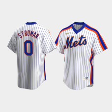 Men's New York Mets #0 Marcus Stroman Cooperstown Collection Home Nike White Jersey