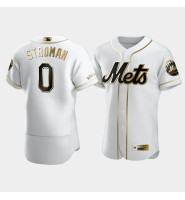 Men's New York Mets Marcus Stroman #0 White Golden Edition Authentic Jersey