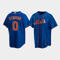 Men's New York Mets #0 Marcus Stroman Royal Replica Nike Alternate Jersey