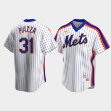 Men's New York Mets #31 Mike Piazza Cooperstown Collection Home Nike White Jersey
