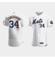 Men's New York Mets #34 Noah Syndergaard White Authentic 2020 Home Jersey