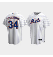 Men's New York Mets #34 Noah Syndergaard White Replica Nike Home Jersey