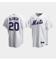 Men's New York Mets #20 Pete Alonso White Replica Nike Home Jersey Men's New York Mets #20 Pete Alonso White Replica Nike Home Jersey
