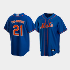 Men's New York Mets Pete Crow-Armstrong #21 Royal 2020 MLB Draft Alternate Replica Jersey
