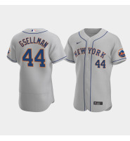Men's New York Mets #44 Robert Gsellman Gray Authentic Road Jersey Men's New York Mets #44 Robert Gsellman Gray Authentic Road Jersey