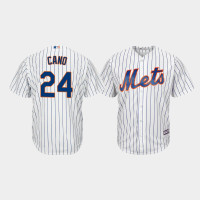 Men's New York Mets #24 Robinson Cano White Cool Base Player Jersey