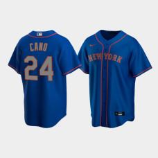 Men's New York Mets #24 Robinson Cano Royal Replica Nike Alternate Road Jersey
