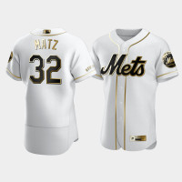 Men's New York Mets Steven Matz #32 White Golden Edition Authentic Jersey
