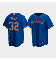 Men's New York Mets #32 Steven Matz Royal Replica Nike Alternate Road Jersey