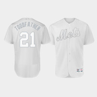 Men's New York Mets Authentic #21 Todd Frazier 2019 Players' Weekend White Toddfather Jersey