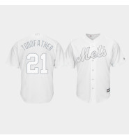 New York Mets #21 Todd Frazier 2019 Players' Weekend Toddfather White Replica Jersey Men's New York Mets #21 Todd Frazier 2019 Players' Weekend Toddfather White Replica Jersey Men's