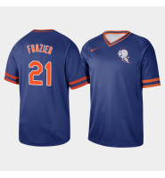 Men's New York Mets Todd Frazier #21 Royal Cooperstown Collection V-Neck Legend Jersey