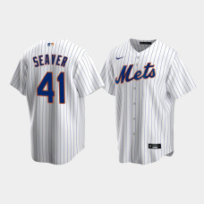 Men's New York Mets #41 Tom Seaver White Replica Nike Home Jersey