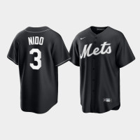 New York Mets Tomas Nido Black Alternate Fashion Replica Jersey