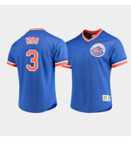 Men's New York Mets #3 Tomas Nido Royal Cooperstown Collection Mesh V-Neck Jersey