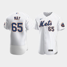 Men's New York Mets #65 Trevor May White Authentic Home Jersey