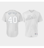 Men's New York Mets Authentic #40 Wilson Ramos 2019 Players' Weekend White Buffalo Jersey Men's New York Mets Authentic #40 Wilson Ramos 2019 Players' Weekend White Buffalo Jersey
