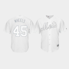 New York Mets #45 Zack Wheeler 2019 Players' Weekend Wheels White Replica Jersey Men's