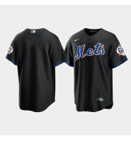 Men's New York Mets 60th Anniversary Replica Black Jersey
