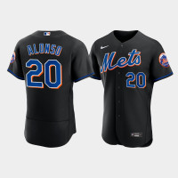 Men's New York Mets Pete Alonso 2022 Authentic Alternate Black Jersey