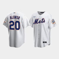 Men's New York Mets Pete Alonso 60th Anniversary Replica White Jersey